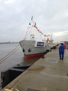 Ben Maye in Liverpool October 4th before sailing for Dublin